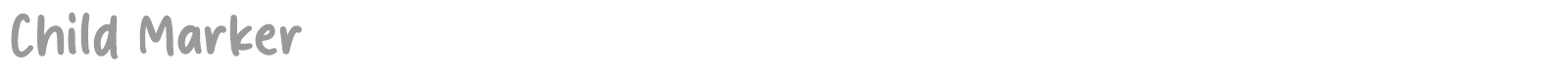 Child Marker font preview